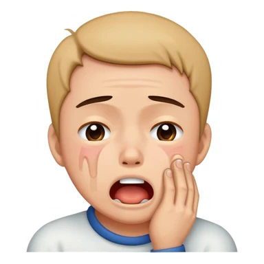 Meguru Bachira choking himself while crying sticker