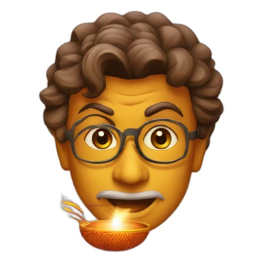  Actor Rajnikant celebrating Diwali sticker