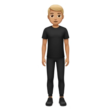 japanese black shirt and pant sticker