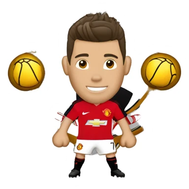 Cristiano Ronaldo Manchester United 2008 logo AIG número dorsal 7 sticker