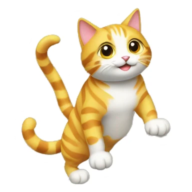 CAT CLIMBING A TREE sticker