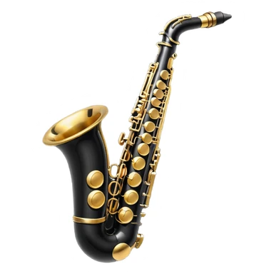 black saxophone  sticker