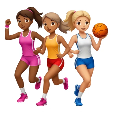Sport girls sticker