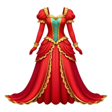 Fairy Tale Costume including red and other colors sticker