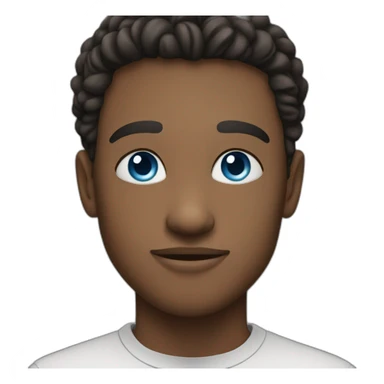 calm and confident young man and beautiful blue eyes  sticker