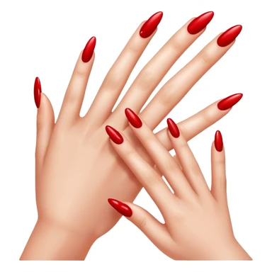 Manicure with 
nails sticker