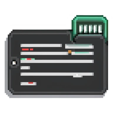 Digital document with password entries sticker