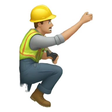 felling a tree sticker