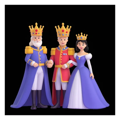 disney king and queen posing sticker