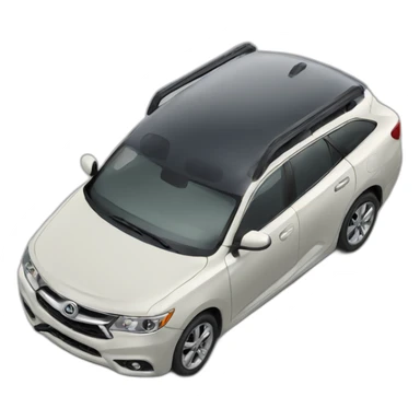 car on it roof sticker