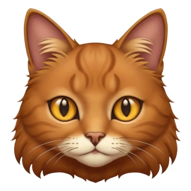 Brown cat with golden eyes  sticker