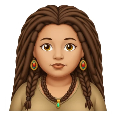 very fat beautiful rich brunette dreadlocked woman sticker