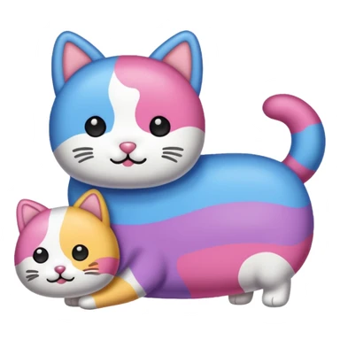 Nyan dog VS Nyan cat sticker