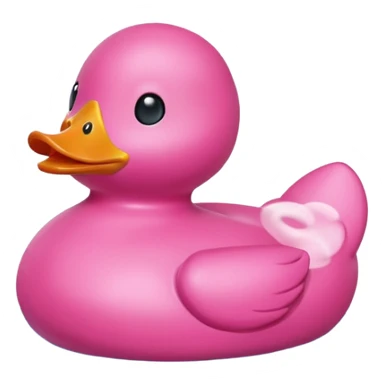 pink toy duck sticker