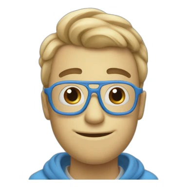 blue golang mascot sticker