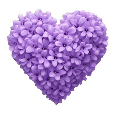 Lilac heart sticker