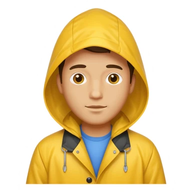 fotographer man with rain coat sticker