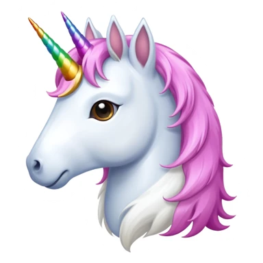 Unicorn wearing a dog tag sticker