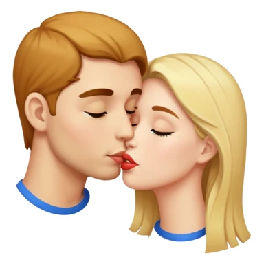 2 people kissing  sticker