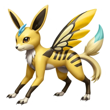 Meloetta-Renamon-Umbreon-Beedrill-Manectric-Palkia-Cresselia-fusion sticker
