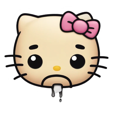 Hello kitty sad sticker