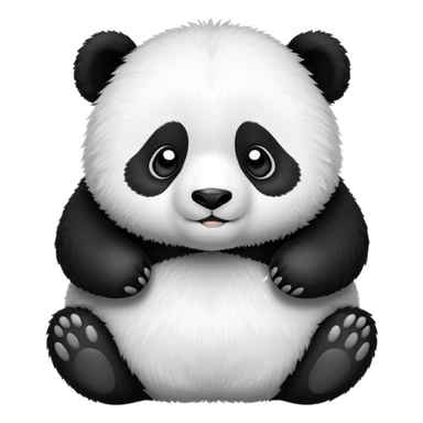 Cute panda bear sticker