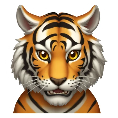 demon tiger sticker