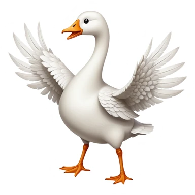 Silly goose wearing Jordan’s dancing  sticker