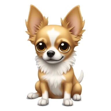 Fluffy Chihuahua with pointy ears sticker