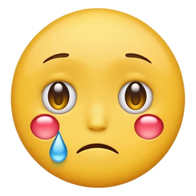 I want to create an emoji in that image we can see both Sad and happy feeling simultaneously sticker