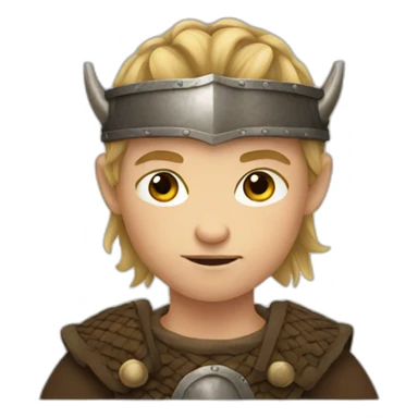 young Viking boy sticker