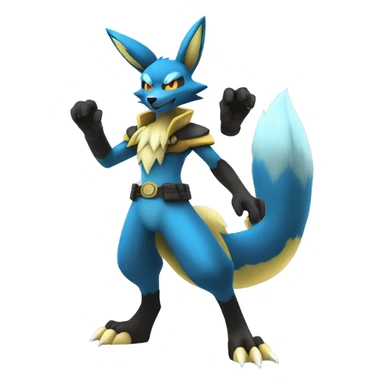 Lucario-Lombax-Zeraora full body sticker