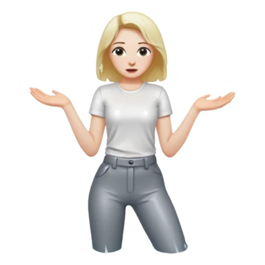 woman with wet pants sticker
