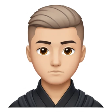 Ninja low taper fade haircut sticker