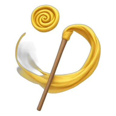 Twirling baton sticker