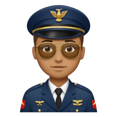 soldier with sunglasses sticker