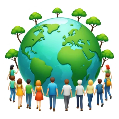 Razem w stronę zielonego świata! sticker