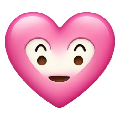 Cute pink heart sticker