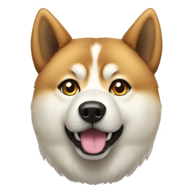 Akita inu  surprise eyes sticker