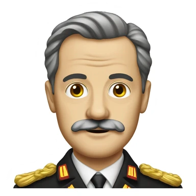 German leader with short mustache  sticker