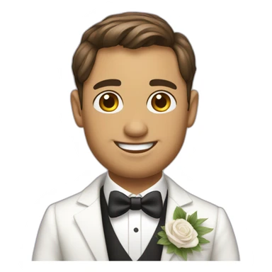 Homme en tenue de mariage sticker