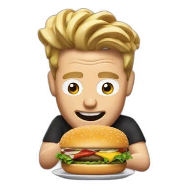 gordon ramsay eating burger sticker
