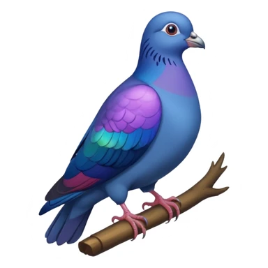 golubiro blue pigeon sticker