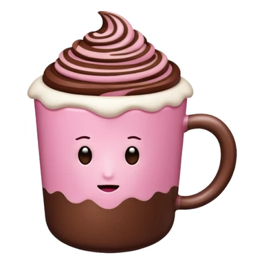 Pink mocha aesthetic  no use face sticker