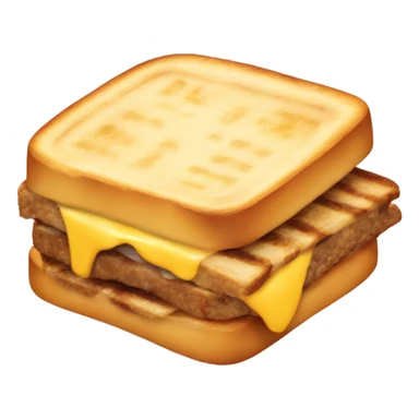 A patty melt that is also a dollar sticker