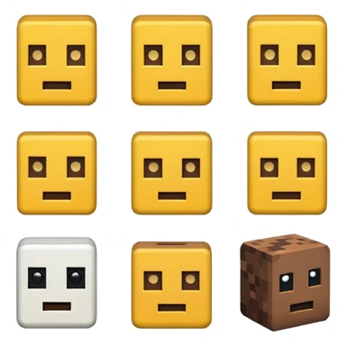 tôi muốn 1 emoji đặc trưng của minecraft sticker