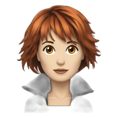 Mylène Farmer avec des ailes de corbeau sticker