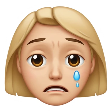 crying face emoji sticker