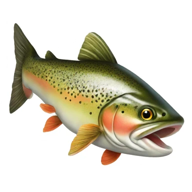 Two legged trout sticker