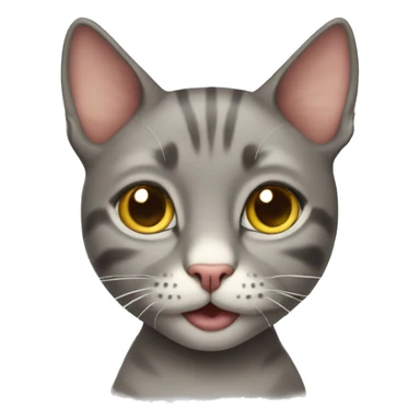 cat with human body sticker